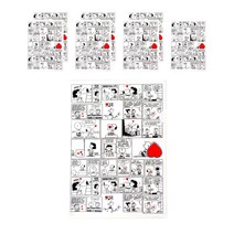 피너츠 L홀더 A4 파일, 혼합색상, 8개