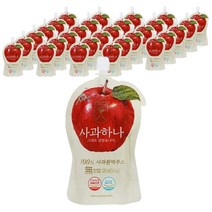 산지애 사과하나 원액주스, 120ml, 30개