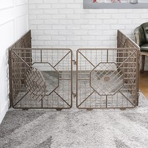 한칸뚝딱 플라스틱 울타리 6p, 브라운