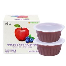 남원원예농협 퓨레 100g, 사과/블루베리, 10개