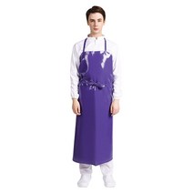 웰프런 양면코팅 방수앞치마 고리형 특대, 퍼플, 1개