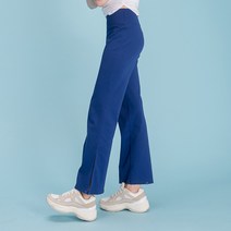 뒤란 여성용 스냅 와이드 부츠컷 팬츠 DFW4029