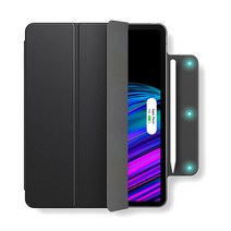 뮤즈캔 애플펜슬 마그네틱 태블릿 PC 스마트 커버 케이스, 블랙