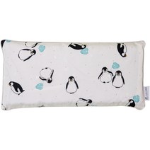 솔루나 신생아용 쿨링 인견 메밀편백 태열 베개, 스카이펭귄