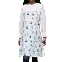 리드홈 가죽 방수 앞치마 혼합색상, 선인장파티, 1개