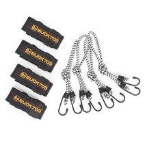 벅703 웨빙스트랩 4p + 스트레치코드 4p, 블랙