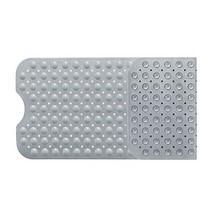 탑리빙 고무 미끄럼 방지 욕조 매트 100 x 40 cm, 그레이, 1개