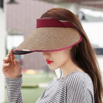 여성 브림버리이취페입 썬캡