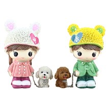 앤티스 커플로맨스 차량용 피규어 2종, 토끼캡커플