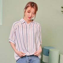 반에이크 오 여성용 히렌스트라이프셔츠