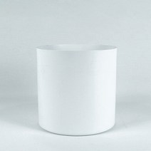 데코코마니 철제 인테리어 범랑 메탈화분, 화이트