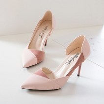 올나인 뉴챌린 배색포인트 구두 9cm