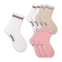 헤이내꼬 여성용 디즈니 데일리 링글 중목양말 8켤레