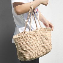 야나 라탄 코바늘 헤링본백 뜨개질 DIY패키지 S, 1세트, 7번