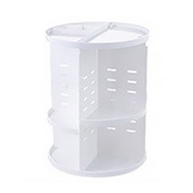 마켓에이 회전형 랙조절 화장품 정리대 화이트, 1개