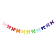 펠트 리본 가랜드 2p, 레인보우