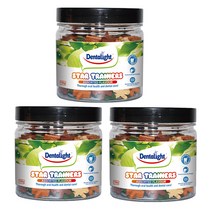 덴탈라이트 강아지 훈련용 덴탈스타 간식 150g, 닭고기 + 칼슘우유 + 해초맛, 3개