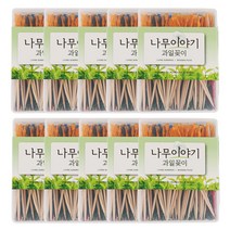 블룸엣홈 일회용 자작나무 4색 과일꽂이, 160개입, 10개