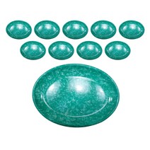 레트로 타원접시 3호, 10개, 단품