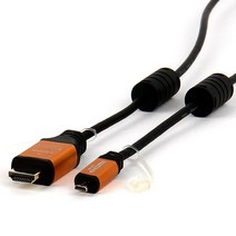 셀인스텍 HDMI MICRO HDMI 2.0Ver 케이블 골드메탈, 1개, 1m