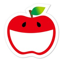 사과 메모 방수 라벨스티커, 100개