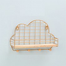 더플로우 북유럽 심플st 주방 벽 철재 선반, 구름 골드