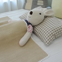 하임앤하임 인견 누빔 패드겸 블랭킷 90 x 70 cm, 베이지