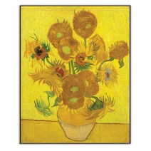 제이디아트 고흐 명품 그림 액자 해바라기1 VG08, 엣지블랙