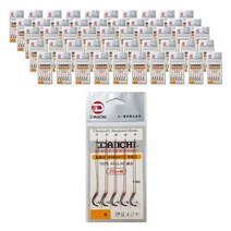 DAIICHI 이두메지나 흑침 2본 낚싯바늘, 50개