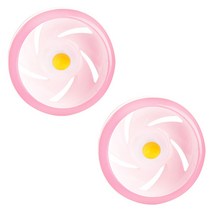 파스텔펫 사일런트 스몰휠, 핑크, 2개