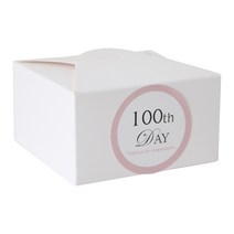 레이스박스 100p + 백일 스티커 파스텔 핑크 100p, 화이트, 1세트