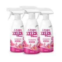 스프레이 피죤 섬유탈취제 강력탈취 오리지널, 490ml, 3개, 핑크로즈