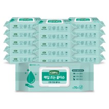 디펜드 매일 쓰는 물티슈 캡형, 70매입, 16개