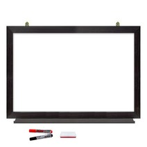 일반형 화이트보드 + 마카 검정 + 빨강 + 지우개, 월넛우드