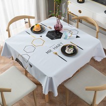 알럽홈 주방 패브릭 정사각 식탁보, Type24, 135 x 135 cm