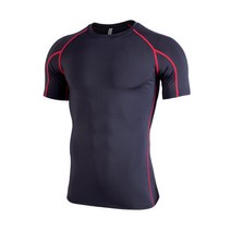 나야스타일 남성용 머슬핏 헬스 반팔 티셔츠 HL-193