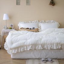 루나슬립 네추럴 도트 광목 캉캉프릴 순면 차렵이불