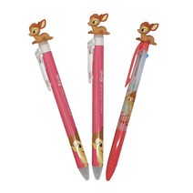 디즈니 밤비 단색 볼펜 2p + 3색 볼펜 0.5mm 세트 A, 혼합색상, 1세트