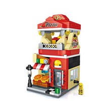 LOZ 피자샵 미니블럭 1628loz, 혼합색상