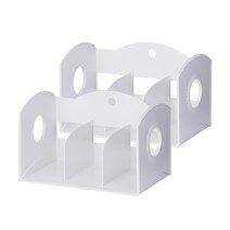 리템 멀티 3단 책꽂이 2p, WHITE