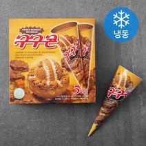 구구 콘 아이스크림 (냉동), 160ml, 5개