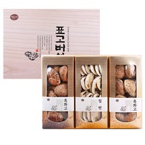 바다소리 표고버섯 건흑화고 130g x 2p + 건절편 100g 세트 + 보자기, 1세트