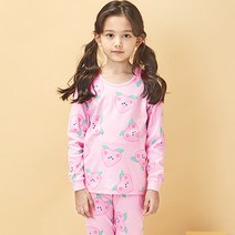 유니프랜드 아동용 큐티피치 오가닉 양면 9부 내의 상하세트