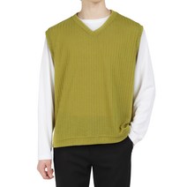 다꾸앙 남성용 비율좋은 브이넥 니트 조끼 C08N4_ov2197