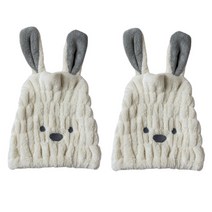 소프트 헤어 타올 SG04, 베이지, 2개