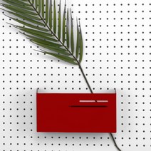 원터치 포켓 선반 타공판 중, 1개, 레드