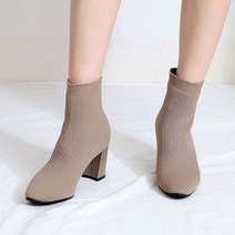 씨엔토 솔리드 니트 삭스 부츠 7cm 75OL07