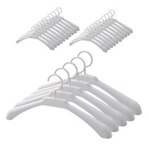 딱이지 분리형 옷걸이, 화이트, 30개입