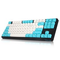 앱코 HACKER 체리쉬 염료승화 PBT 텐키리스 체리 게이밍 키보드 청축, K512, 혼합색상