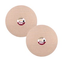 아트메이트 캔버스 원형 2p, 황마